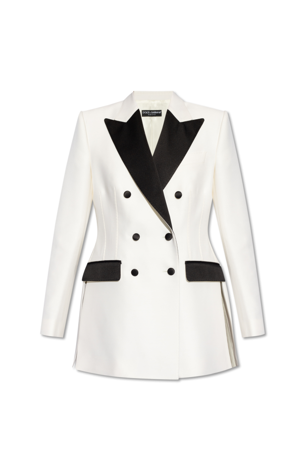 Dolce & Gabbana Black wool slim fit blazer